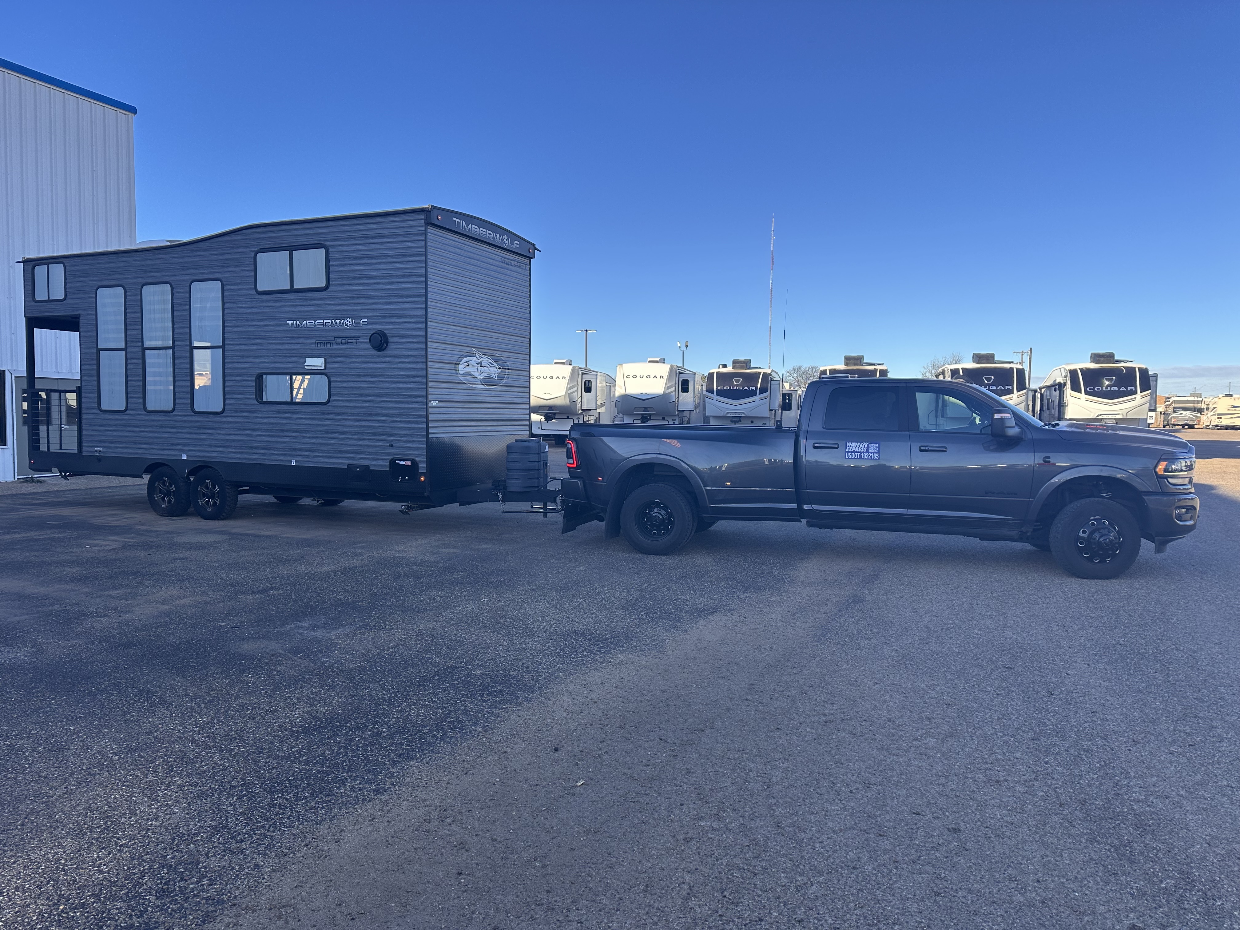 Timberwolf cabin-style trailer transport